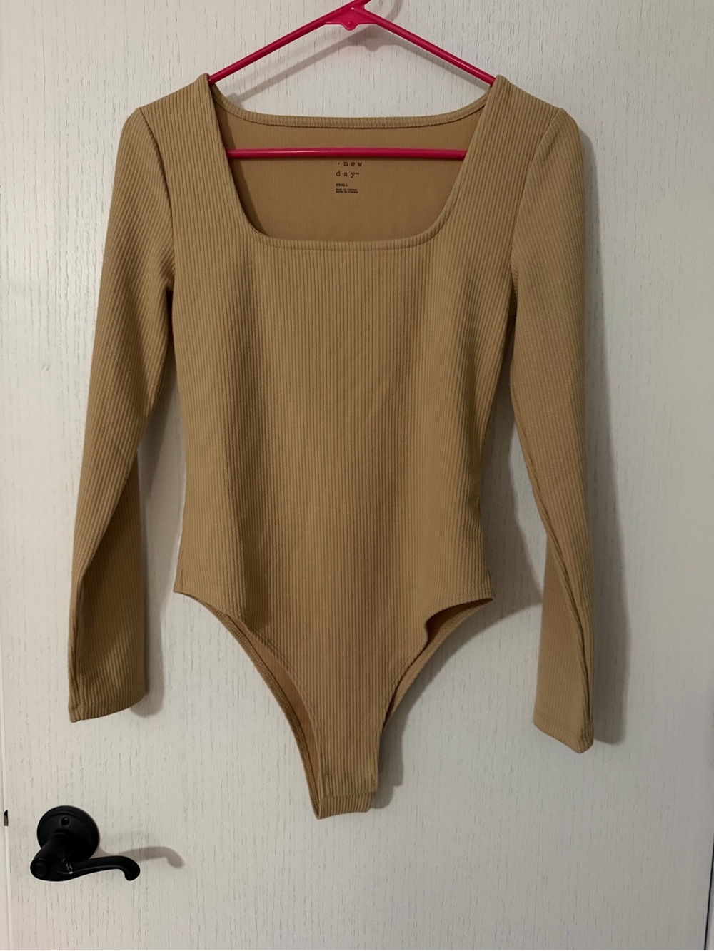 A New Day Tan Bodysuit Size Small